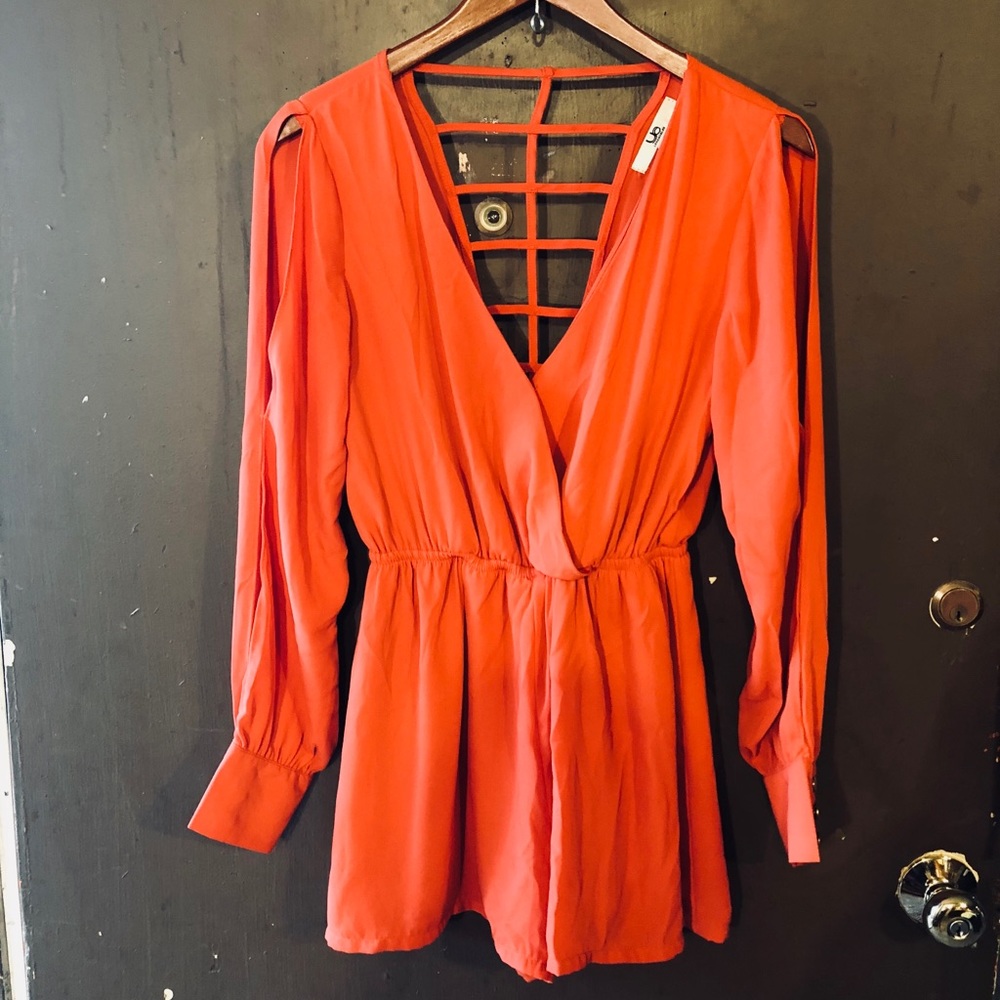 YA Los Angeles orange romper